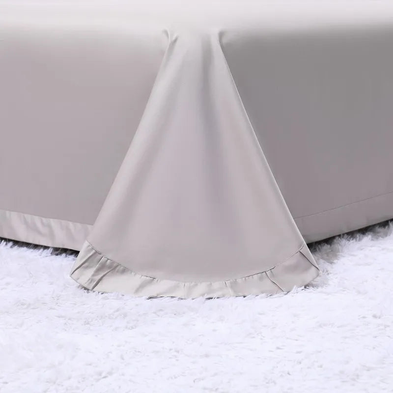 Beige Botanical Floral Duvet Cover Set – 600TC Egyptian Cotton Bedding | L&B FLIFLOWERS