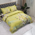 Yellow floral duvet cover set for modern bedroom – L&B