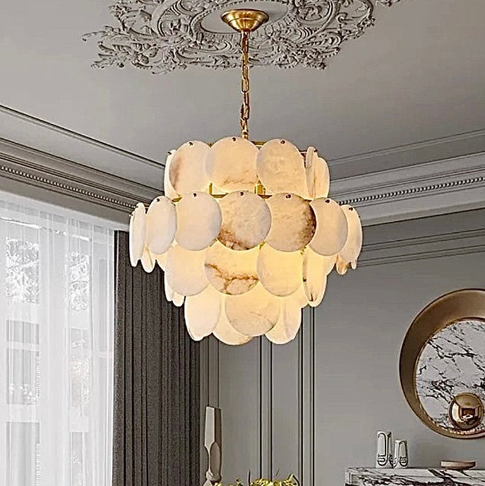 A modern multi-tiered pendant chandelier for dining room - L&B