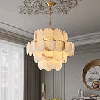 A modern multi-tiered pendant chandelier for dining room - L&B
